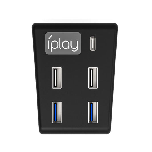 iplay HBP-308 For Sony PS5 5 in 1 Game Console USB3.0 HUB Connection Transmission Extender(Black) - Adapter & Cables by iplay | Online Shopping UK | buy2fix