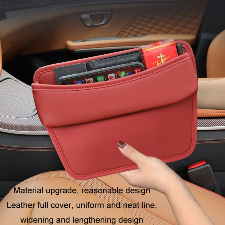 Car Gap Storage Box Seat Decoration Seat Filler Organizer(Wine Red) - Stowing Tidying by buy2fix | Online Shopping UK | buy2fix