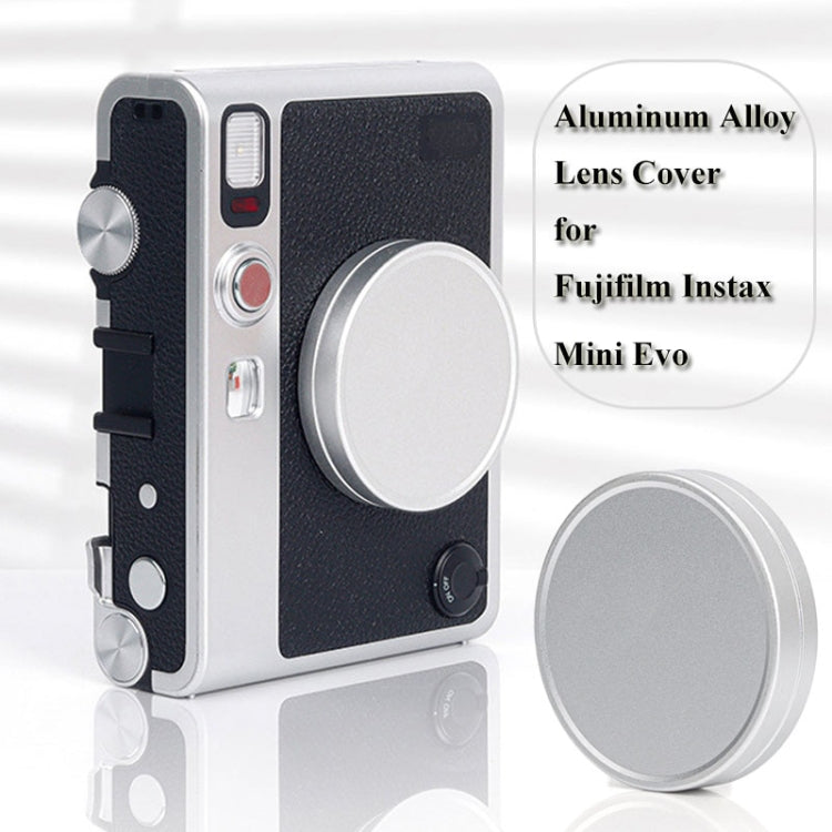 For FUJIFILM Instax Mini EVO Camera Lens Cap Aluminum Alloy Protective Cover(Silver) - Lens Cap by buy2fix | Online Shopping UK | buy2fix