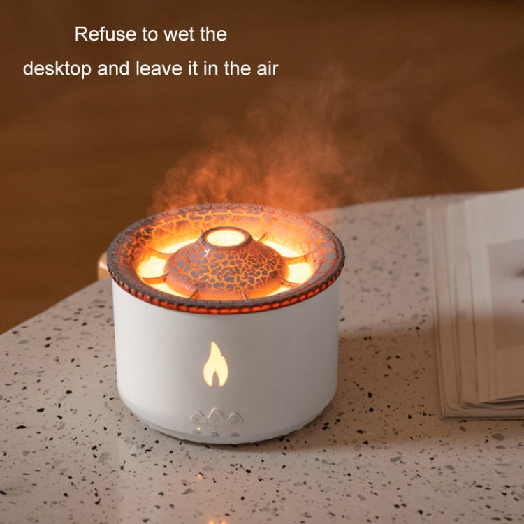 Volcanic Essential Oil Aroma Diffuser Ultrasonic Air Humidifier, Model: Two-color Remote Control(UK Plug) - Air Purifiers & Accessories by buy2fix | Online Shopping UK | buy2fix