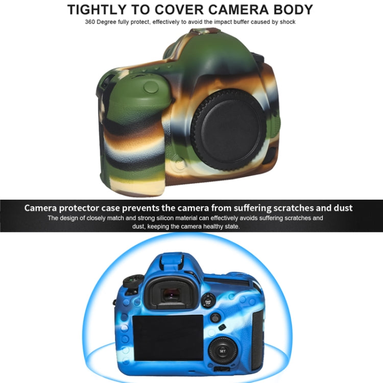 Pixel P001 For Canon EOS 5D Mark IV Camera Silicone Protector Case(Jungle Camouflage) - Protective Case by Pixel | Online Shopping UK | buy2fix