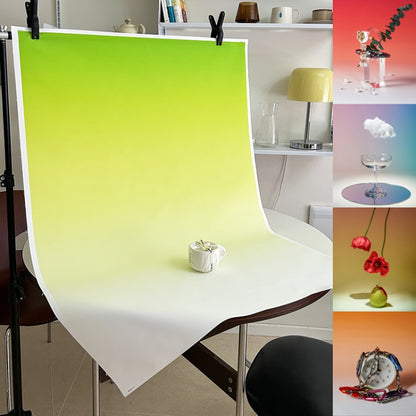 78x104cm Gradient Background Paper Photography Portrait Photo Props(Yellow River Glass) - Gradient Color by buy2fix | Online Shopping UK | buy2fix