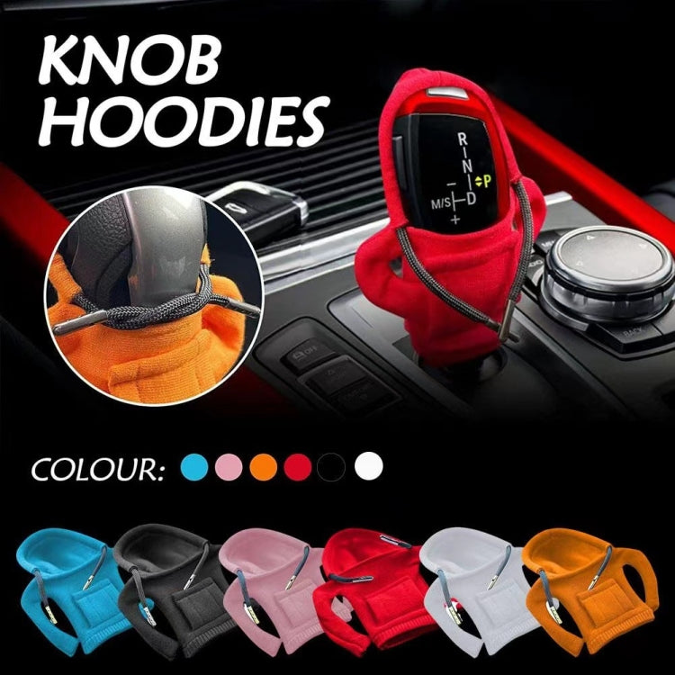 2pcs Car Gear Shift Brake Handle Hoodie Decorative Cover(Red) - Ornaments by buy2fix | Online Shopping UK | buy2fix