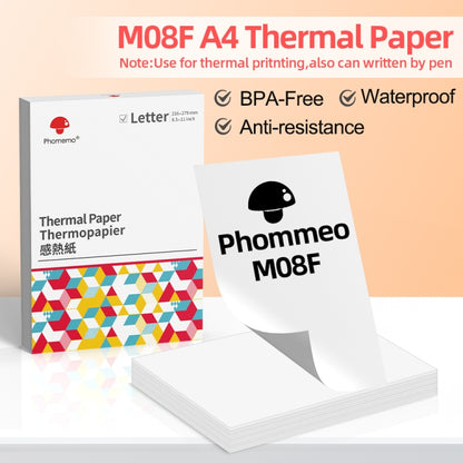 For Phomemo M08F 200sheets Thermal Printing Paper Compatible for MR.IN Brother Pocket Jet / MT800, Style: Folding Letter - Printer Accessories by Phomemo | Online Shopping UK | buy2fix