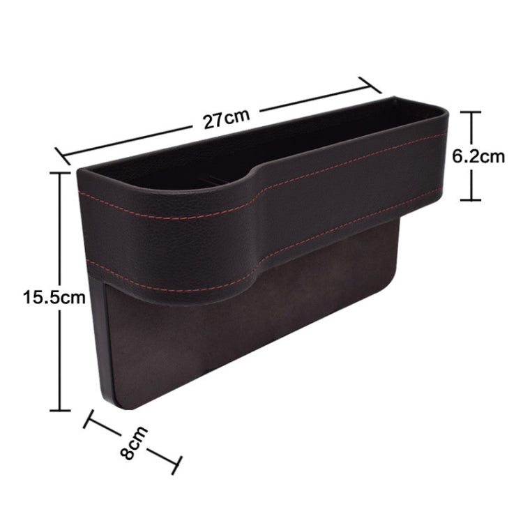 Car Seat Gap Interior PU Leather Storage Box Water Cup Holder(Principal Driver Red) - Stowing Tidying by buy2fix | Online Shopping UK | buy2fix