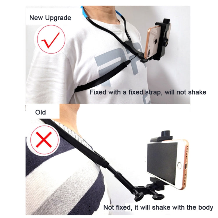 TUYU Camera Neck Holder Mobile Phone Chest Strap Mount  For Video Shooting//POV, Spec: Standard (Blue) - Stand by buy2fix | Online Shopping UK | buy2fix