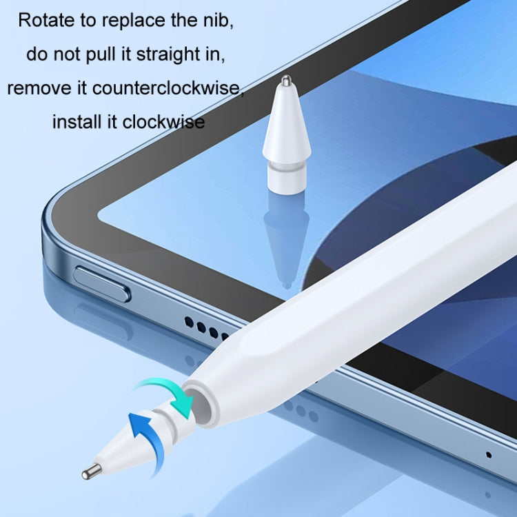 For Apple Pencil 1/2 Generation Modified Metal Wear-Resistant Paper-Like Needle Tube Nib, Color: 3.0 Reform Round Head Silver - Pencil Accessories by buy2fix | Online Shopping UK | buy2fix