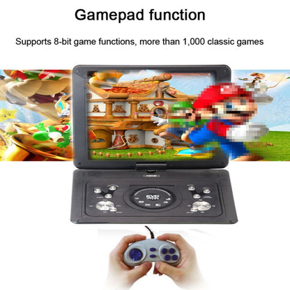 14.1-Inch Screen Portable DVD Player Support USB/SD/AV Input With Gamepad(EU Plug) - DVD & LCD Player by buy2fix | Online Shopping UK | buy2fix