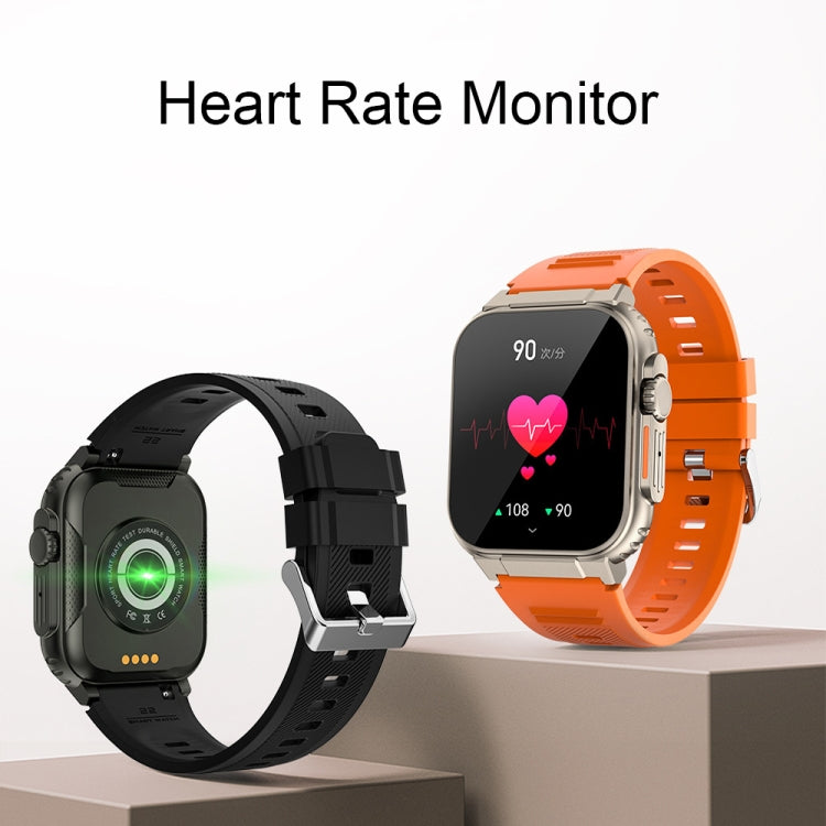 A70 1.96 Inch Health Monitoring Multifunctional IP68 Waterproof Bluetooth Call Smart Watch(Black) - Smart Watches by buy2fix | Online Shopping UK | buy2fix