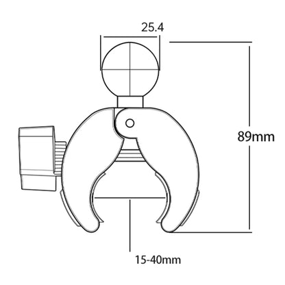 Camera Phone Holder Ball Head Base Live Riding Shooting Handlebar Rotating Clamp(Quick Release) - Holder by buy2fix | Online Shopping UK | buy2fix