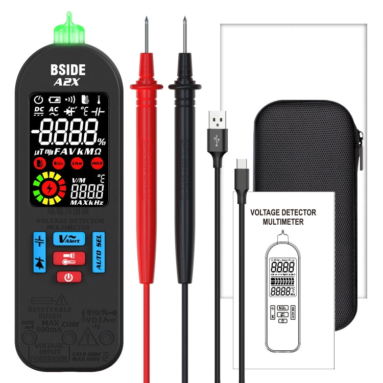 BSIDE A2X Charging Model Mini Digital Pen Auto Ranging Multimeter - Digital Multimeter by BSIDE | Online Shopping UK | buy2fix
