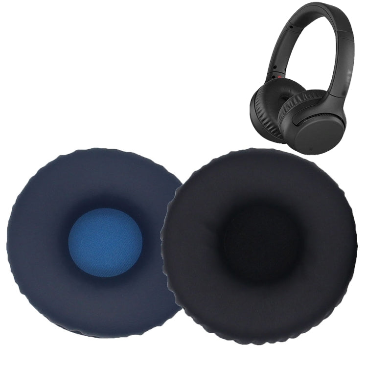 2pcs For Sony WH-XB700 Headphone Sponge Leather Case Earmuff Protective Cover(Black) - Earmuff & Pad by buy2fix | Online Shopping UK | buy2fix