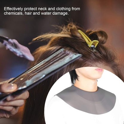 Hair Cutting Adjustable Shawl Capes Silicone Hairdressing Pad Neck Wrap Guard for Salon, Spec: Large Gray - Hair Trimmer by buy2fix | Online Shopping UK | buy2fix