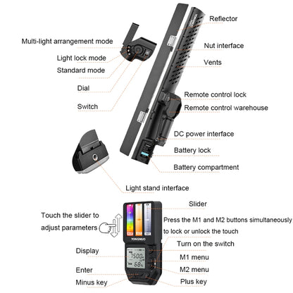 YONGNUO YN360IV 480 LEDs RGB APP Controlled Photography Fill Light, Spec: Standard -  by YONGNUO | Online Shopping UK | buy2fix