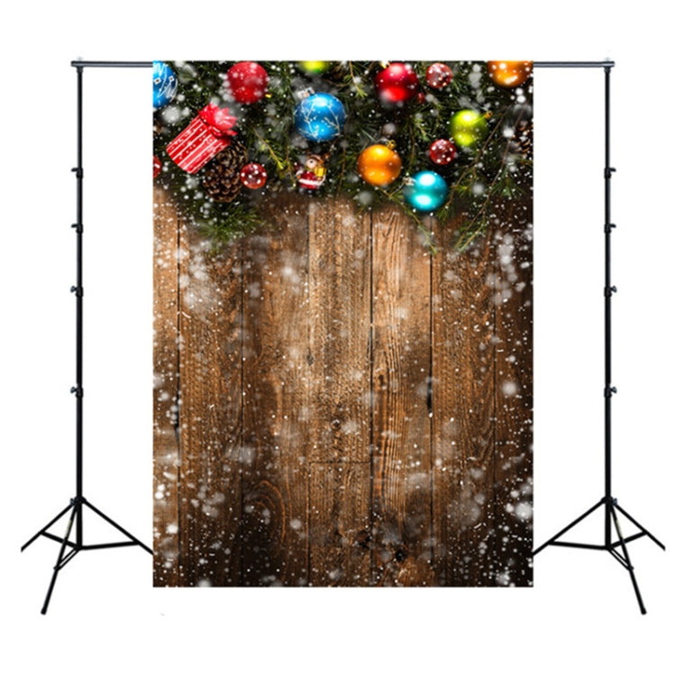 1.5m x 2.1m Nostalgic 3D Snow Scene Wooden Wall Children Photography Background Cloth - Camera Accessories by buy2fix | Online Shopping UK | buy2fix