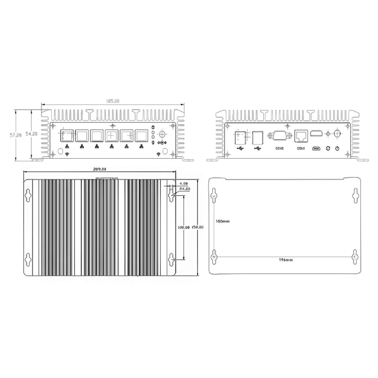 HYSTOU P09-6L Windows / Linux System Mini PC, Intel Core I3-7167U 2 Core 4 Threads up to 2.80GHz, Support mSATA, 8GB RAM DDR3 + 256GB SSD - Computer & Networking by HYSTOU | Online Shopping UK | buy2fix