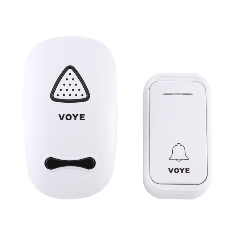 VOYE V025F Home Music Remote Control Wireless Doorbell with 38 Polyphony Sounds, US Plug(White) - Wireless Doorbell by VOYE | Online Shopping UK | buy2fix