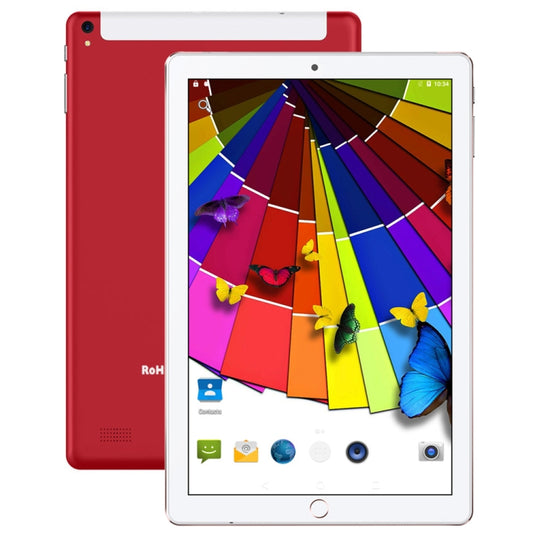 BDF P10 3G Phone Call Tablet PC, 10 inch, 1GB+16GB, Android 5.1, MTK6592 Octa Core, Support Dual SIM & Bluetooth & WiFi & GPS, EU Plug(Red) - BDF by BDF | Online Shopping UK | buy2fix