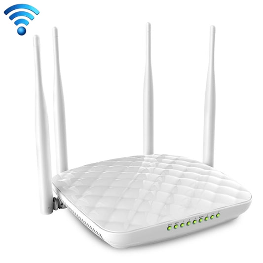 Tenda FH456 Wireless 2.4GHz 300Mbps WiFi Router with 4*5dBi External Antennas(White) - Wireless Routers by Tenda | Online Shopping UK | buy2fix