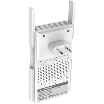 COMFAST CF-AC2100 2100Mbps Wireless WIFI Signal Amplifier Repeater Booster Network Router with 4 Antennas, EU Plug - Broadband Amplifiers by COMFAST | Online Shopping UK | buy2fix