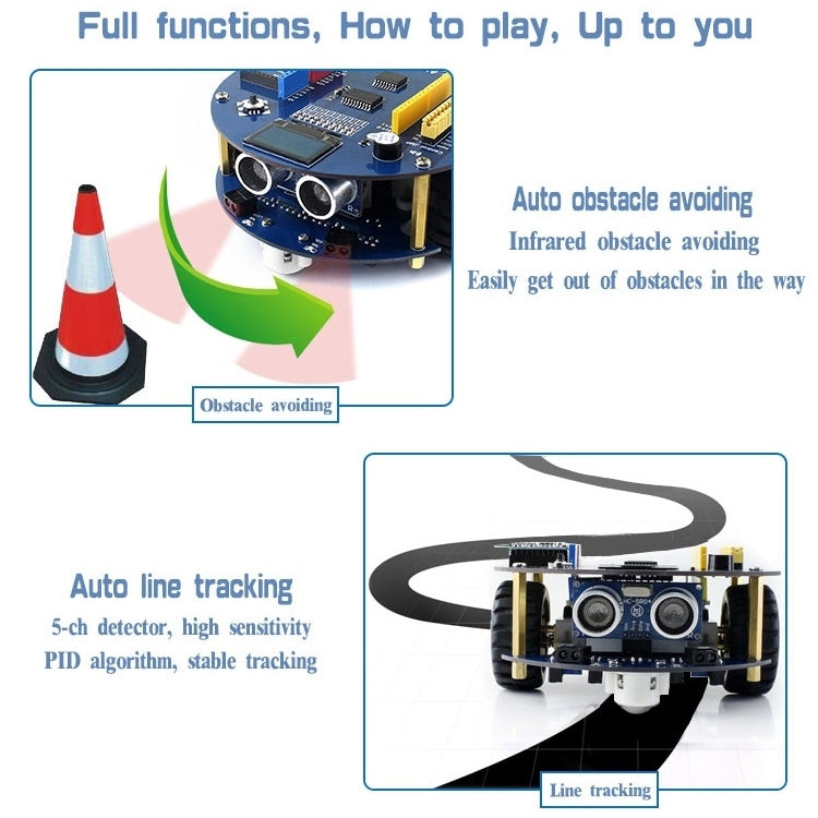 Waveshare AlphaBot2 Robot Building Kit for Arduino (no Arduino Controller) - Robotics Accessories by buy2fix | Online Shopping UK | buy2fix