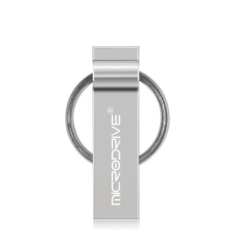 MicroDrive 128GB USB 2.0 Metal Keychain U Disk (Grey) - Computer & Networking by MicroDrive | Online Shopping UK | buy2fix