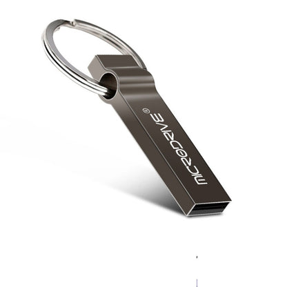 MicroDrive 128GB USB 2.0 Metal Keychain U Disk (Grey) - Computer & Networking by MicroDrive | Online Shopping UK | buy2fix
