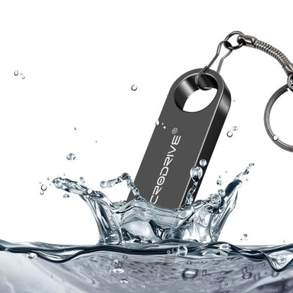 MicroDrive 128GB USB 2.0 Metal Waterproof High Speed U Disk(Black) - USB Flash Drives by MicroDrive | Online Shopping UK | buy2fix