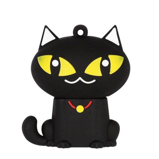 MicroDrive 8GB USB 2.0 Creative Cute Black Cat U Disk - Computer & Networking by MicroDrive | Online Shopping UK | buy2fix