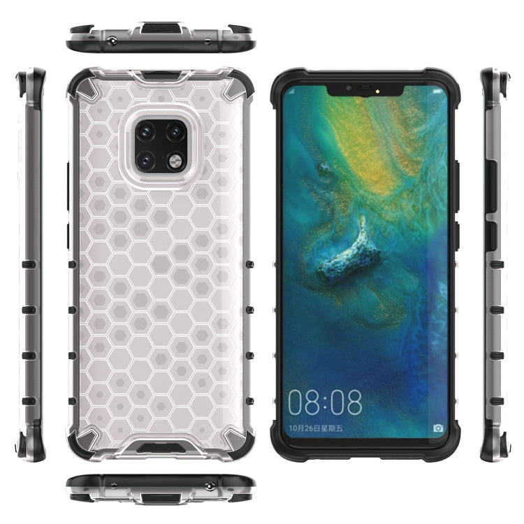 Shockproof Honeycomb PC + TPU Case for Huawei Mate 20 Pro (Transparent) - Mobile Accessories by buy2fix | Online Shopping UK | buy2fix